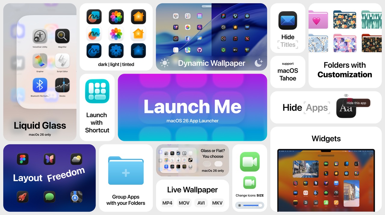 LaunchMe bringing back Launchpad on macOS 26 Tahoe