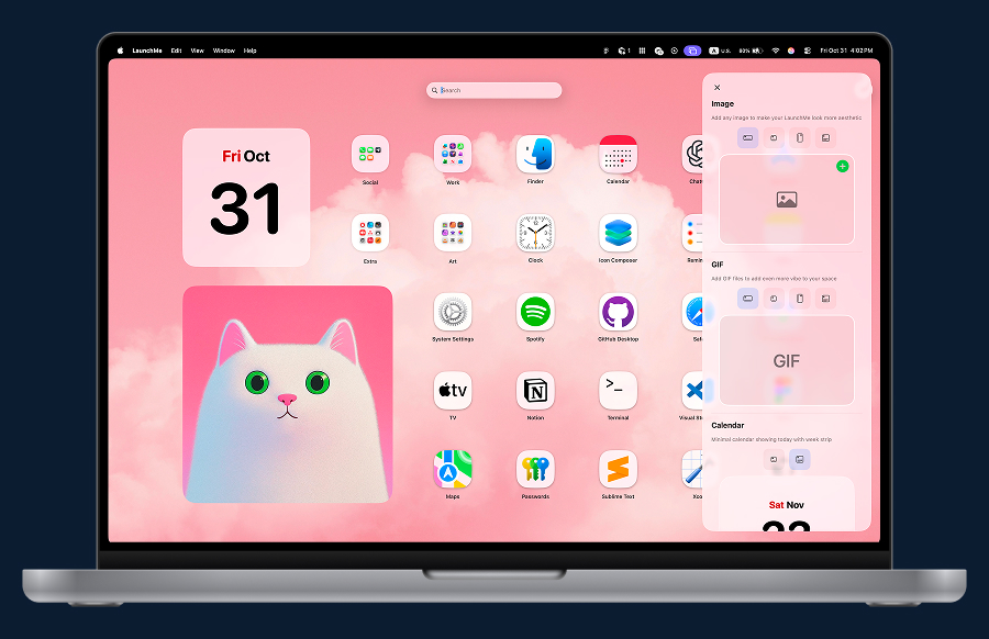 LaunchMe customization overview