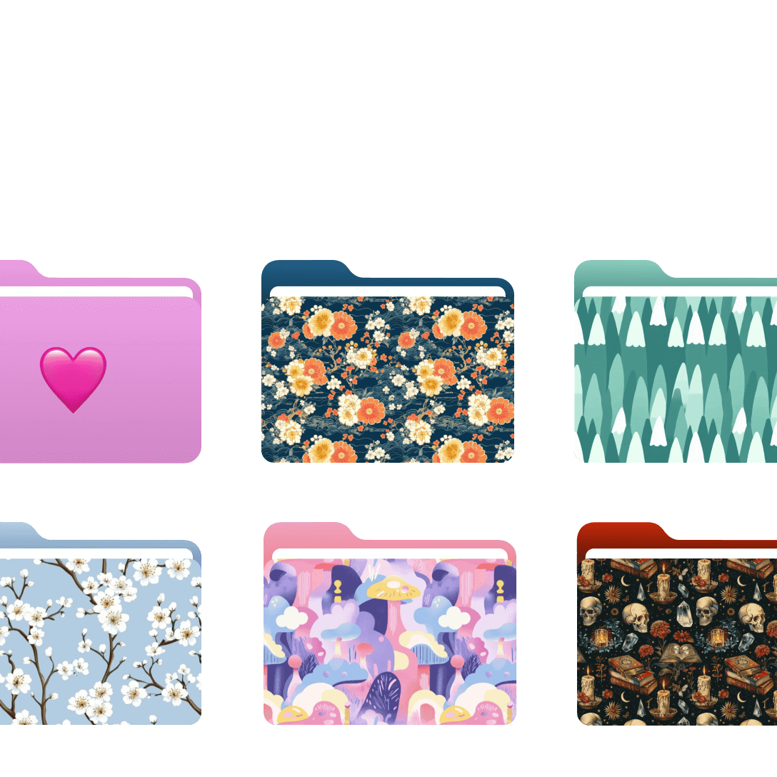 Custom folders preview