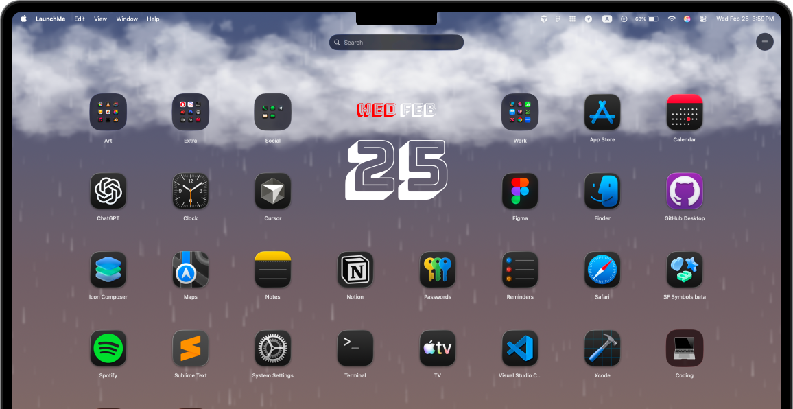 LaunchMe Dynamic Weather and Sun wallpapers — real-time sky and weather on your launcher
