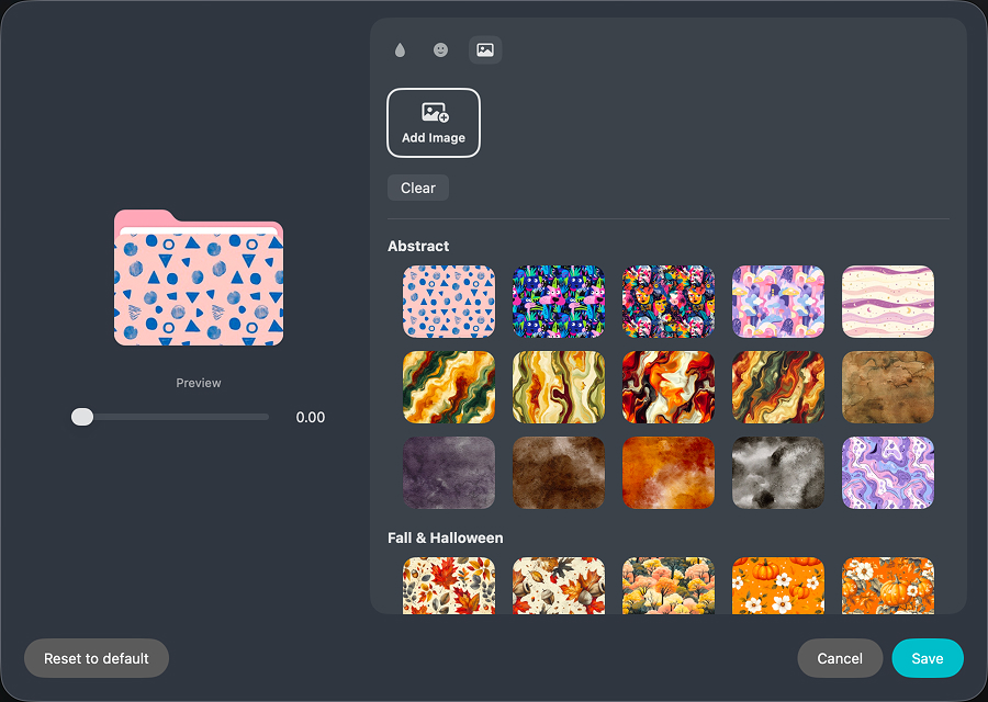 Adding custom images to folder icons