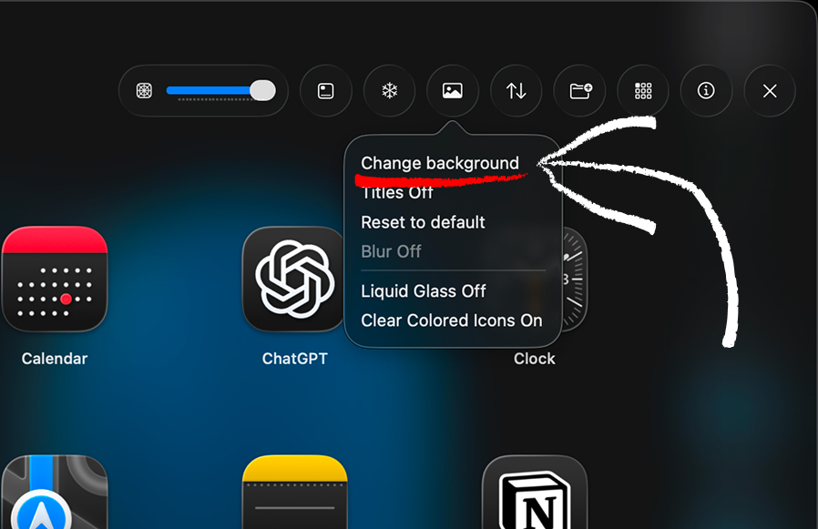 Simple wallpaper selection