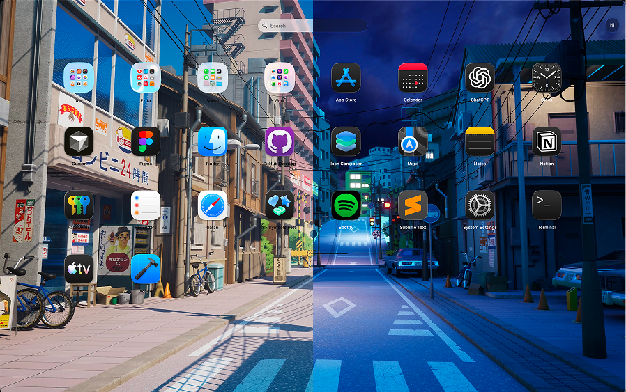 Dynamic wallpaper setup