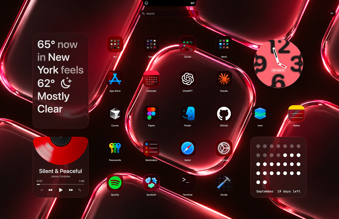 LaunchMe Logo Red Space preview