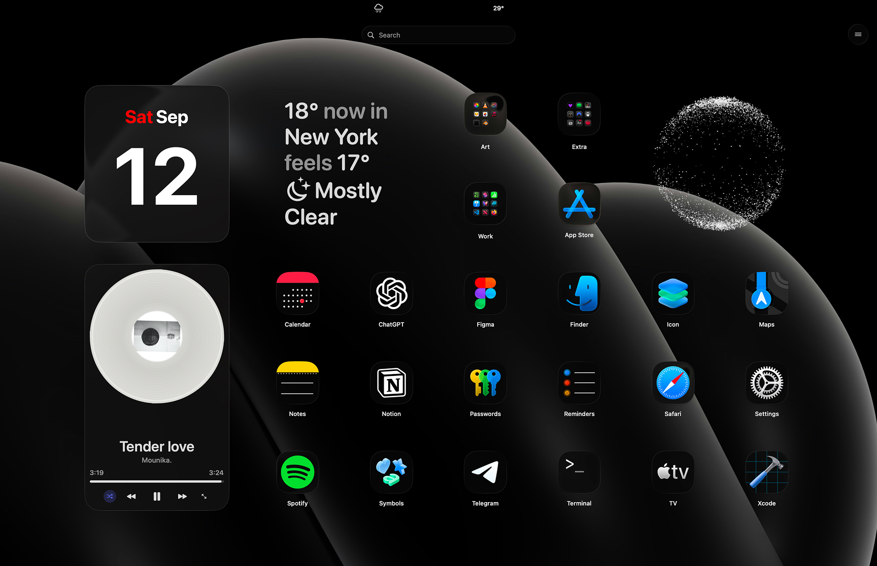 Minimal Dark Space preview